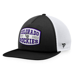 Colorado Rockies Fanatics Foam Front Patch Trucker Snapback Hat - MLB Hats