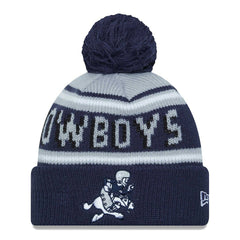 Dallas Cowboys Youth Gridiron Classics Main Cuffed Knit Hat with Pom | NFL Hot