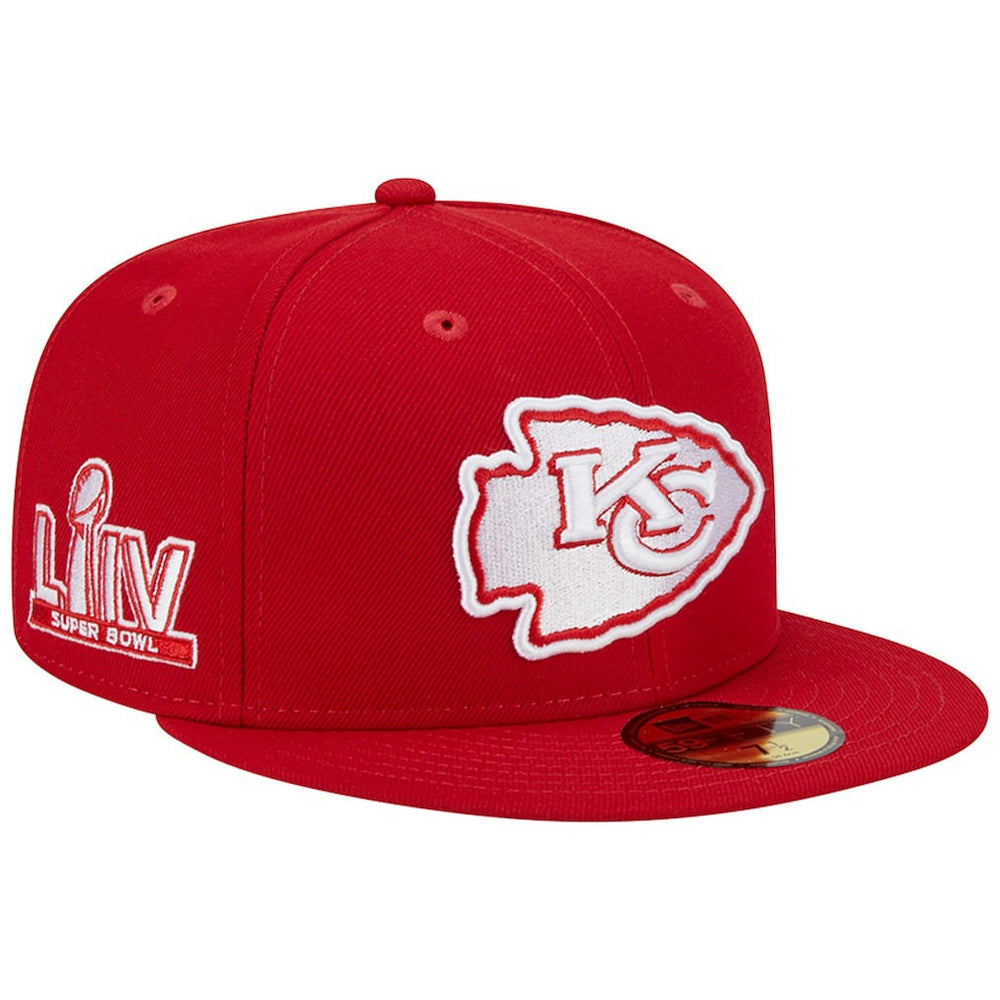 Kansas City Chiefs Super Bowl LIV Main Patch 59FIFTY Fitted Hat | NFL US