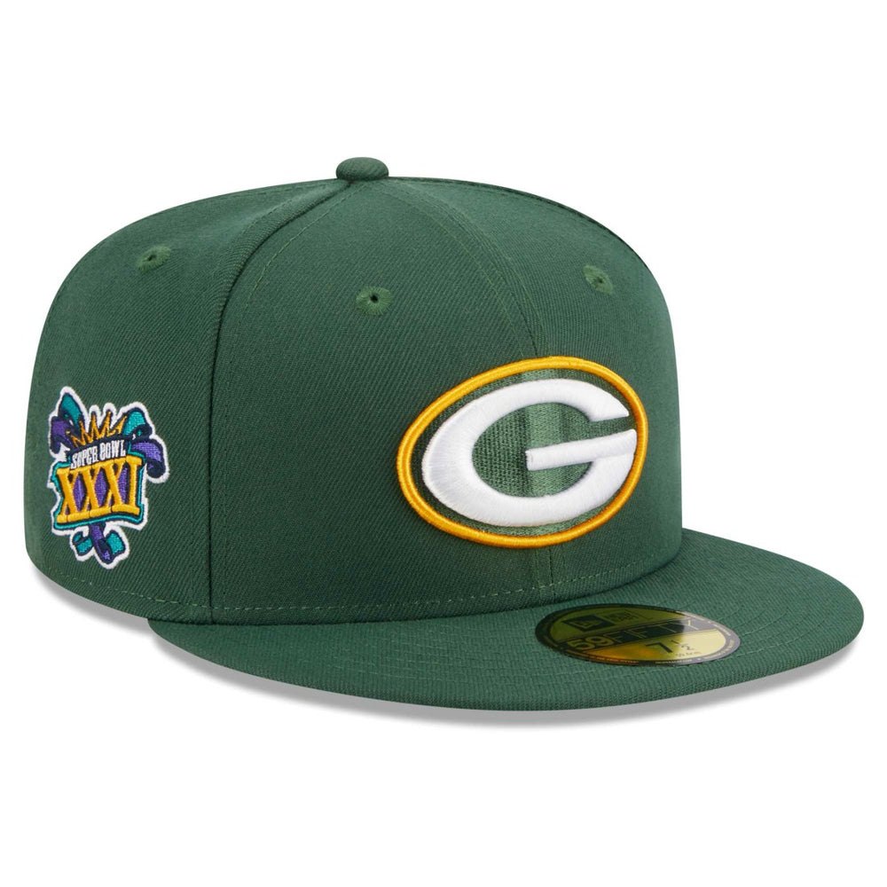 Green Bay Packers Main Patch 59FIFTY Fitted Hat | NFL Online