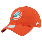 Miami Dolphins Women's Throwback Main Core Classic 2.0 9TWENTY Adjustable Hat | NFL Sale