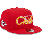 Kansas City Chiefs Main Script 9FIFTY Snapback Hat | NFL Outlet
