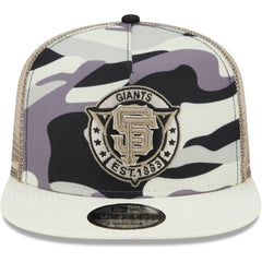 San Francisco Giants New Era Chrome Camo A-Frame 9FIFTY Trucker Snapback Hat - MLB Hats