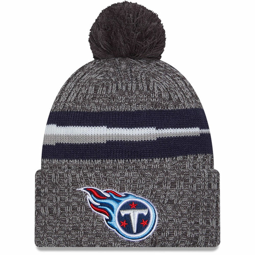 Tennessee Titans 2023 Sideline Sport Cuffed Pom Knit Hat | NFL Discount
