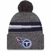 Tennessee Titans 2023 Sideline Sport Cuffed Pom Knit Hat | NFL Discount