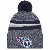Tennessee Titans Youth 2023 Sideline Cuffed Knit Hat With Pom | NFL On sale