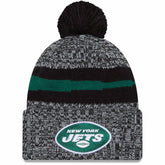 New York Jets 2023 Sideline Cuffed Knit Hat With Pom | NFL Sale