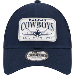 Dallas Cowboys Plate 9FORTY Trucker Adjustable Hat | NFL Sale