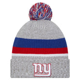 New York Giants Youth Cuffed Knit Hat with Pom | NFL Hot