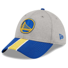 Gray/Royal Golden State Warriors Striped 39THIRTY Flex Hat sale | NBA