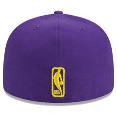 Purple Los Angeles Lakers Big Arch Text 59FIFTY Fitted Hat | NBA