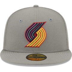 Gray Portland Trail Blazers Color Pack 59FIFTY Fitted Hat | NBA