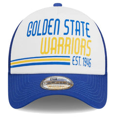 White Golden State Warriors Lift Pass Foam Front Trucker 9FORTY Adjustable Hat sale | NBA