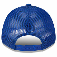 Royal Philadelphia 76ers Plate Oversized Patch Trucker 9FORTY Adjustable Hat | NBA
