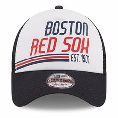 Boston Red Sox New Era Stacked A-Frame Trucker 9FORTY Adjustable Hat - MLB Hats