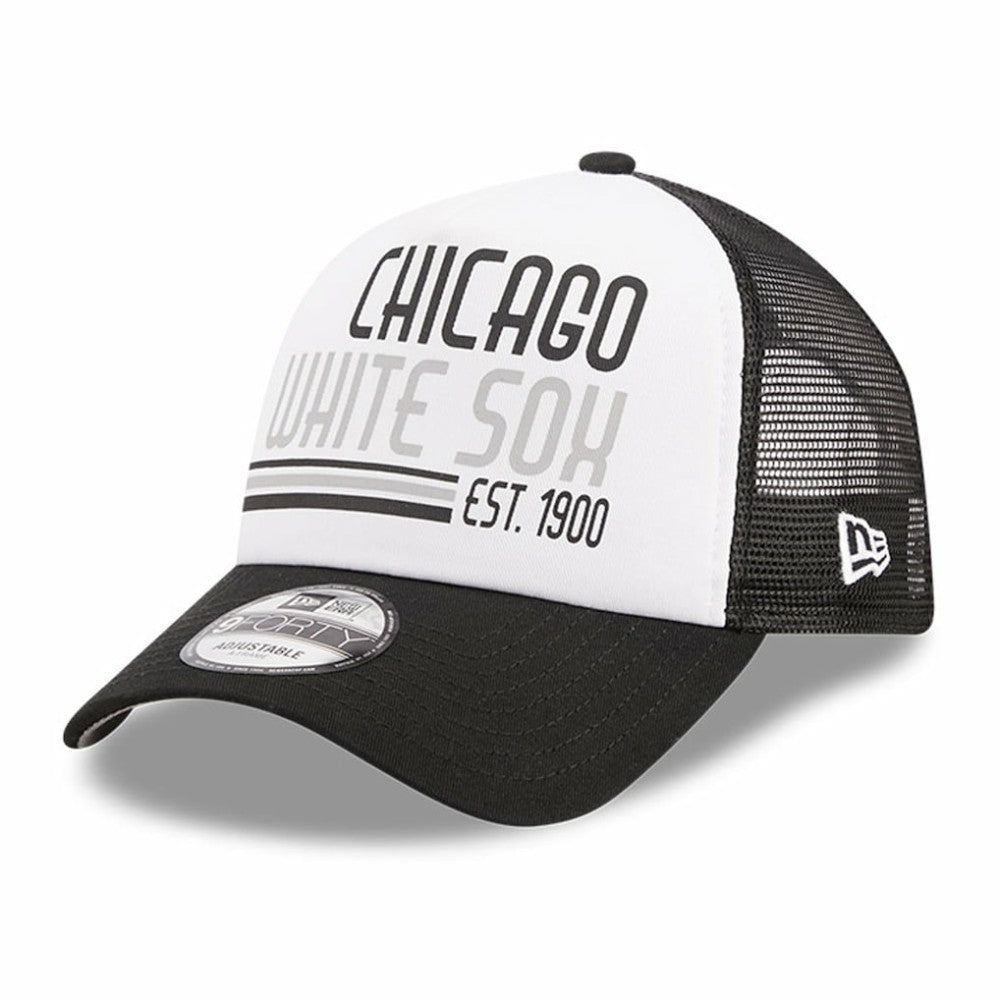 Chicago White Sox New Era Stacked A-Frame Trucker 9FORTY Adjustable Hat - MLB Hats