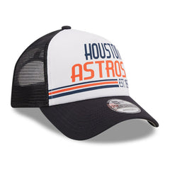 Houston Astros New Era Stacked A-Frame Trucker 9FORTY Adjustable Hat - MLB Hats