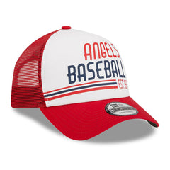 Los Angeles Angels New Era Stacked A-Frame Trucker 9FORTY Adjustable Hat - MLB Hats