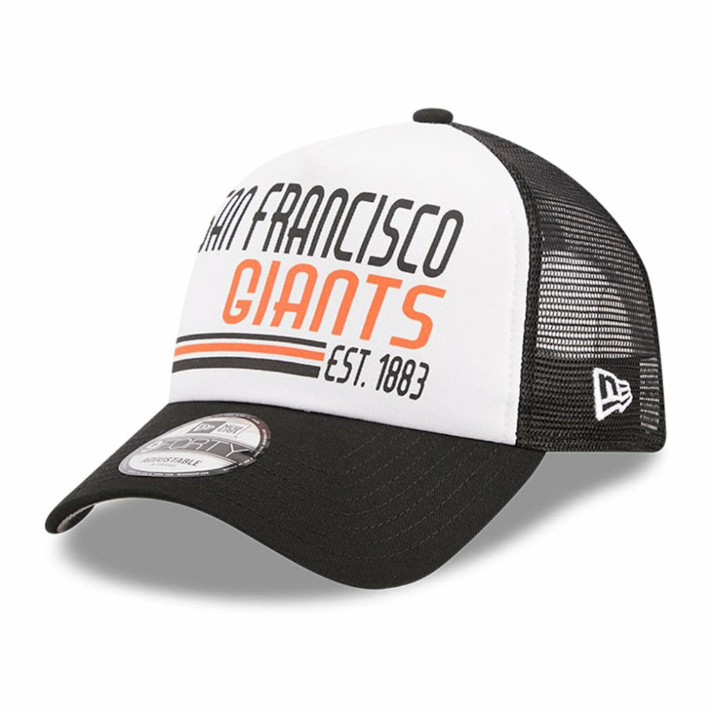 San Francisco Giants New Era Stacked A-Frame Trucker 9FORTY Adjustable Hat - MLB Hats