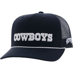 Dallas Cowboys HOOey Wordmark Rope Trucker Adjustable Hat | NFL New