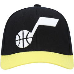 Black/Gold Utah Jazz MVP Team Two-Tone 2.0 Stretch-Snapback Hat | NBA