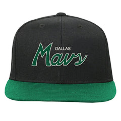 Black Dallas Mavericks Youth Team Script Snapback Hat sale | NBA