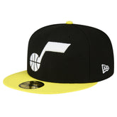 Black/Yellow Utah Jazz 2-Tone 59FIFTY Fitted Hat | NBA