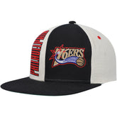 Cream Philadelphia 76ers Hardwood Classics Pop Snapback Hat | NBA
