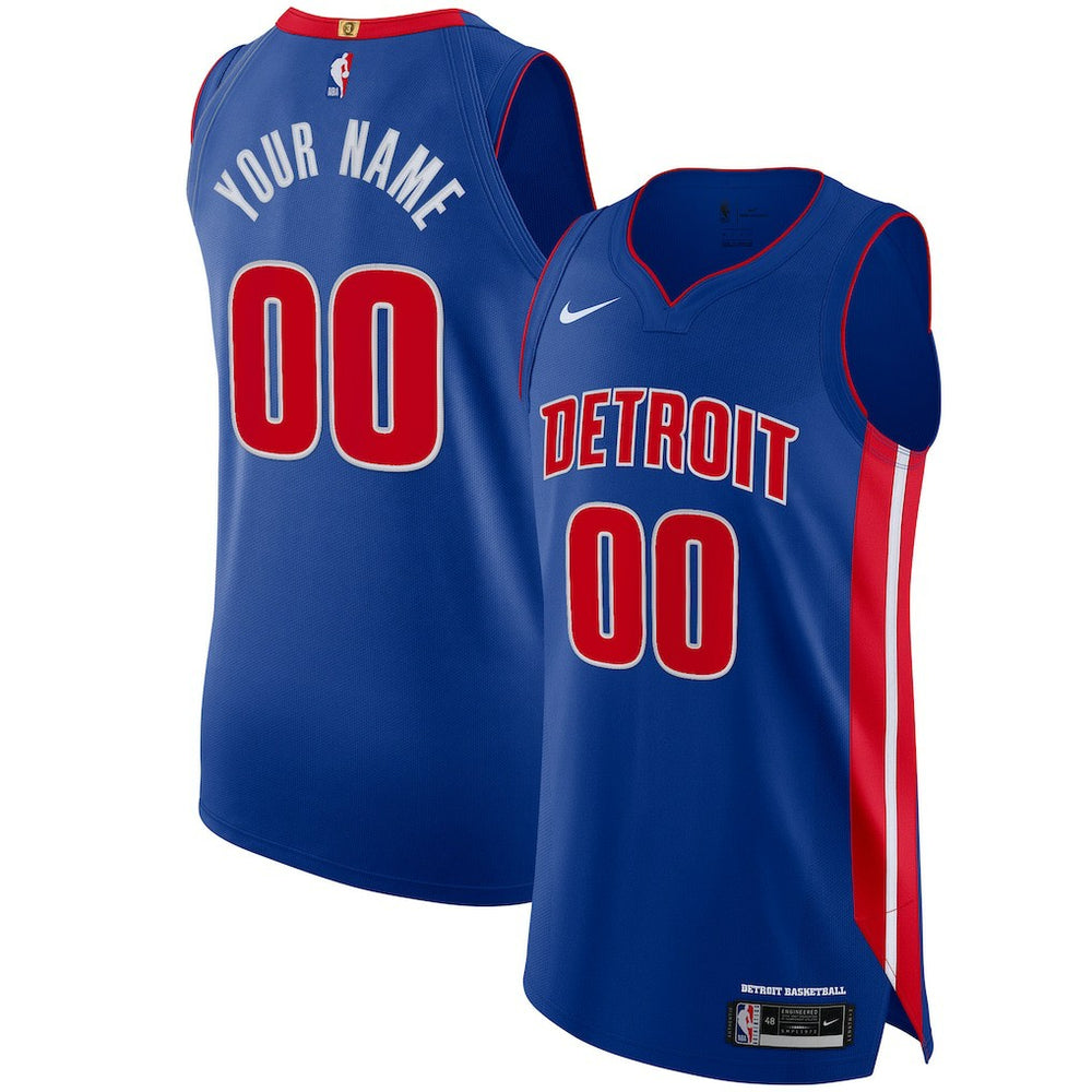Icon Edition Detroit Pistons Authentic Custom Jersey Blue sale | NBA