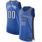 Icon Edition Oklahoma City Thunder Authentic Custom Jersey Blue | NBA