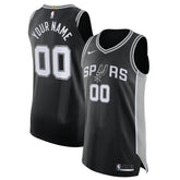 Icon Edition San Antonio Spurs Authentic Custom Jersey Black | NBA
