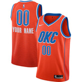 Orange Oklahoma City Thunder Jordan Brand Swingman Custom Jersey | NBA
