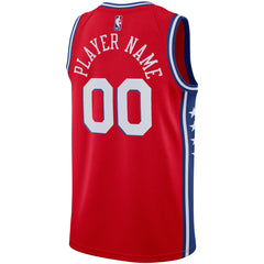 Red Philadelphia 76ers Jordan Brand Swingman Custom Jersey | NBA