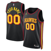 Black Atlanta Hawks Jordan Brand Unisex 2022/23 Swingman Custom Jersey | NBA