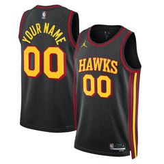 Black Atlanta Hawks Jordan Brand Unisex 2022/23 Swingman Custom Jersey | NBA