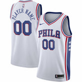 White Philadelphia 76ers 2020/21 Swingman Custom Jersey | NBA
