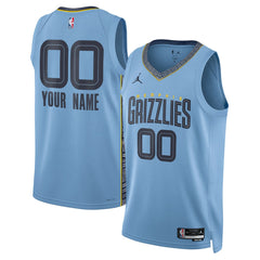 Blue Memphis Grizzlies Jordan Brand Unisex 2022/23 Swingman Custom Jersey | NBA
