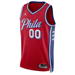 Red Philadelphia 76ers Jordan Brand Unisex 2022/23 Swingman Custom Jersey | NBA