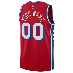 Red Philadelphia 76ers Jordan Brand Unisex 2022/23 Swingman Custom Jersey | NBA