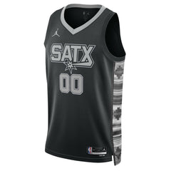 Black San Antonio Spurs Jordan Brand Unisex 2022/23 Swingman Custom Jersey | NBA