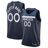 Icon Edition Minnesota Timberwolves Swingman Custom Jersey Navy | NBA