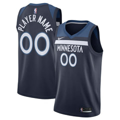 Icon Edition Minnesota Timberwolves Swingman Custom Jersey Navy | NBA