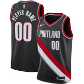 Icon Edition Portland Trail Blazers Swingman Custom Jersey Black | NBA