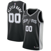 Icon Edition San Antonio Spurs Swingman Custom Jersey Black | NBA
