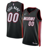 Icon Edition Miami Heat Unisex Swingman Custom Jersey Black | NBA