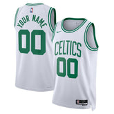 Association Edition Boston Celtics Unisex Swingman Custom Jersey White | NBA