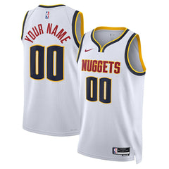 Association Edition Denver Nuggets Unisex Swingman Custom Jersey White sale | NBA