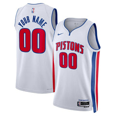 Association Edition Detroit Pistons Unisex Swingman Custom Jersey White sale | NBA