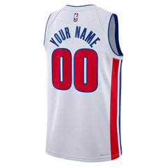 Association Edition Detroit Pistons Unisex Swingman Custom Jersey White sale | NBA