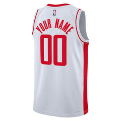Association Edition Houston Rockets Unisex Swingman Custom Jersey White | NBA